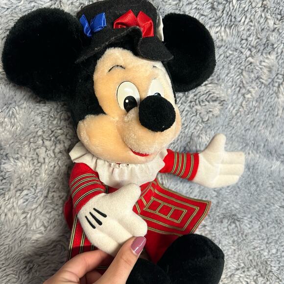 Disneyland Walt Disney Mickey Mouse UK London Stuffed Animal Plush Kids Vintage - Picture 10 of 10